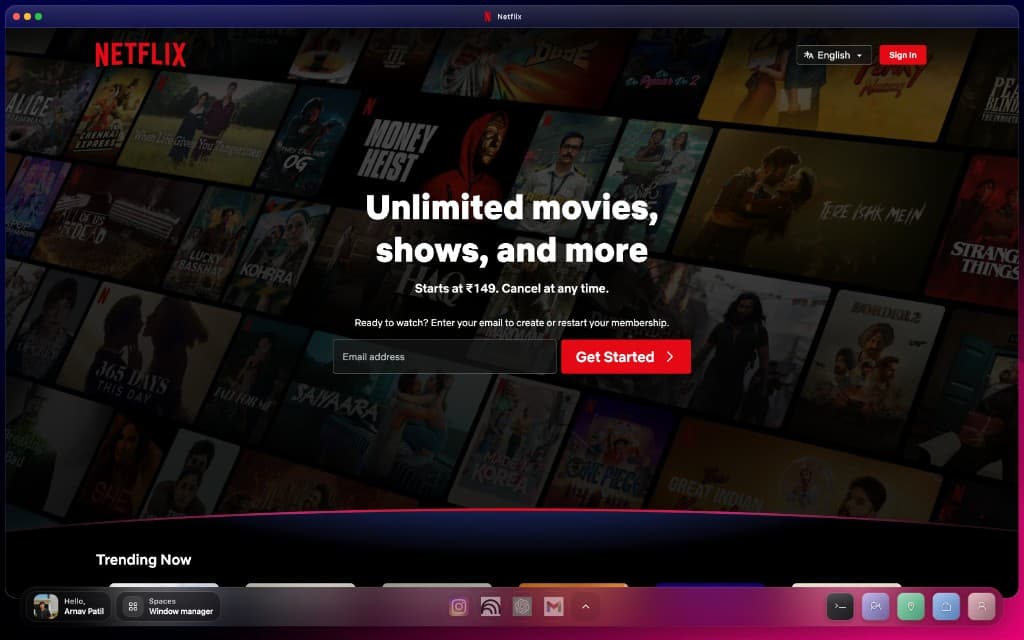 Touch OS media and entertainment hub